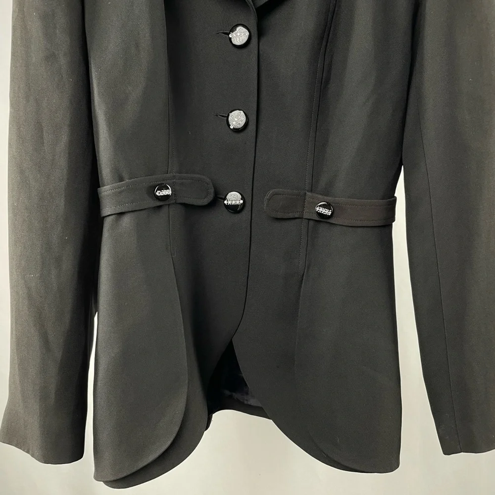 Alberto Makali Button‎ Blazer in Black Size 4